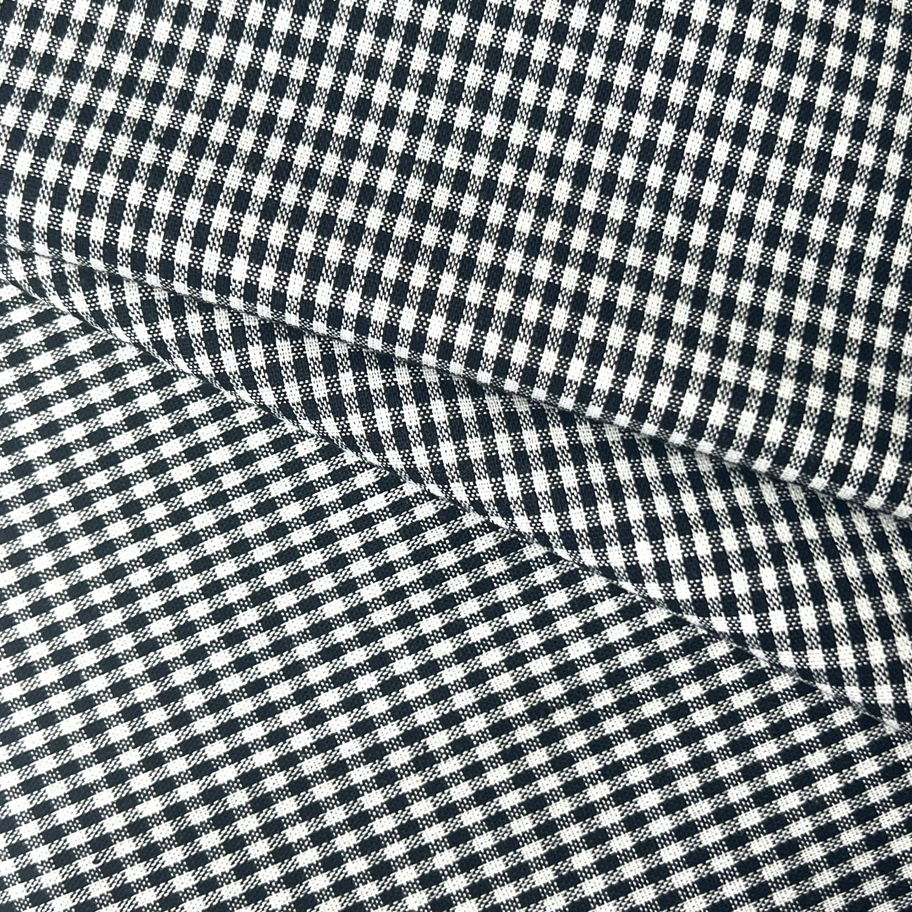 Black Checks 100% Cotton Poplin Fabric | NB069 05581