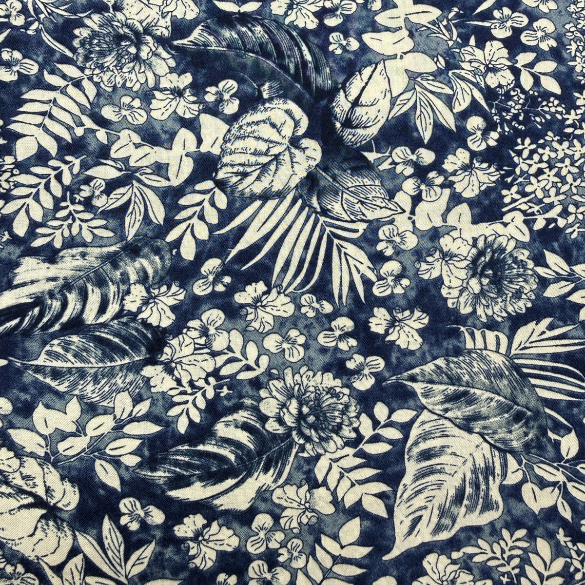 Blue & White Pima Cotton Lawn Print , 140cm Width | PHA113-SI0297