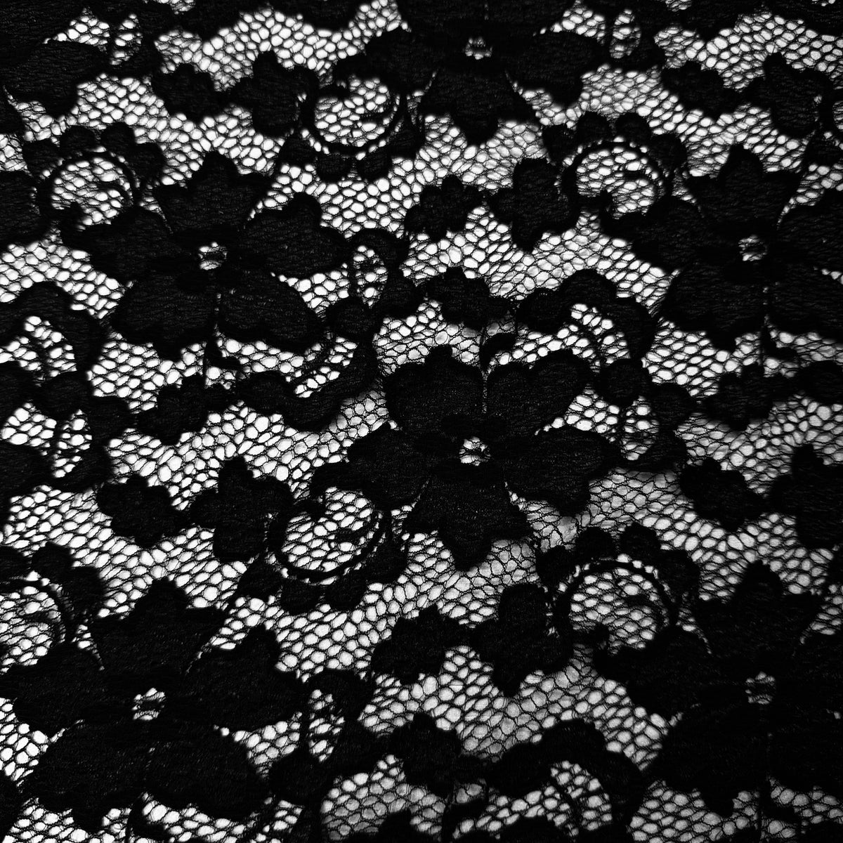 Floral Stretch Lace Fabric, 140cm Width for Dressmaking  | SALEXMA