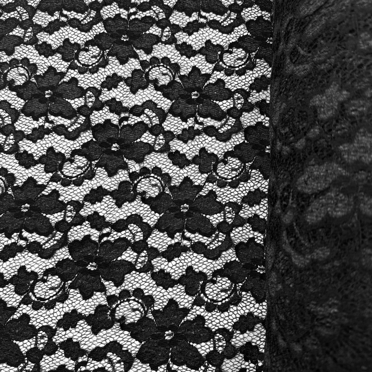 Floral Stretch Lace Fabric, 140cm Width for Dressmaking  | SALEXMA
