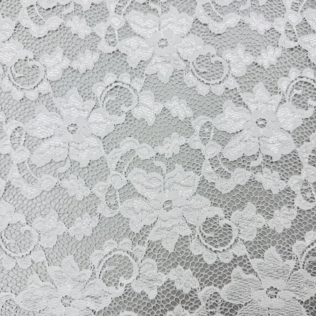 Floral Stretch Lace Fabric, 140cm Width for Dressmaking  | SALEXMA