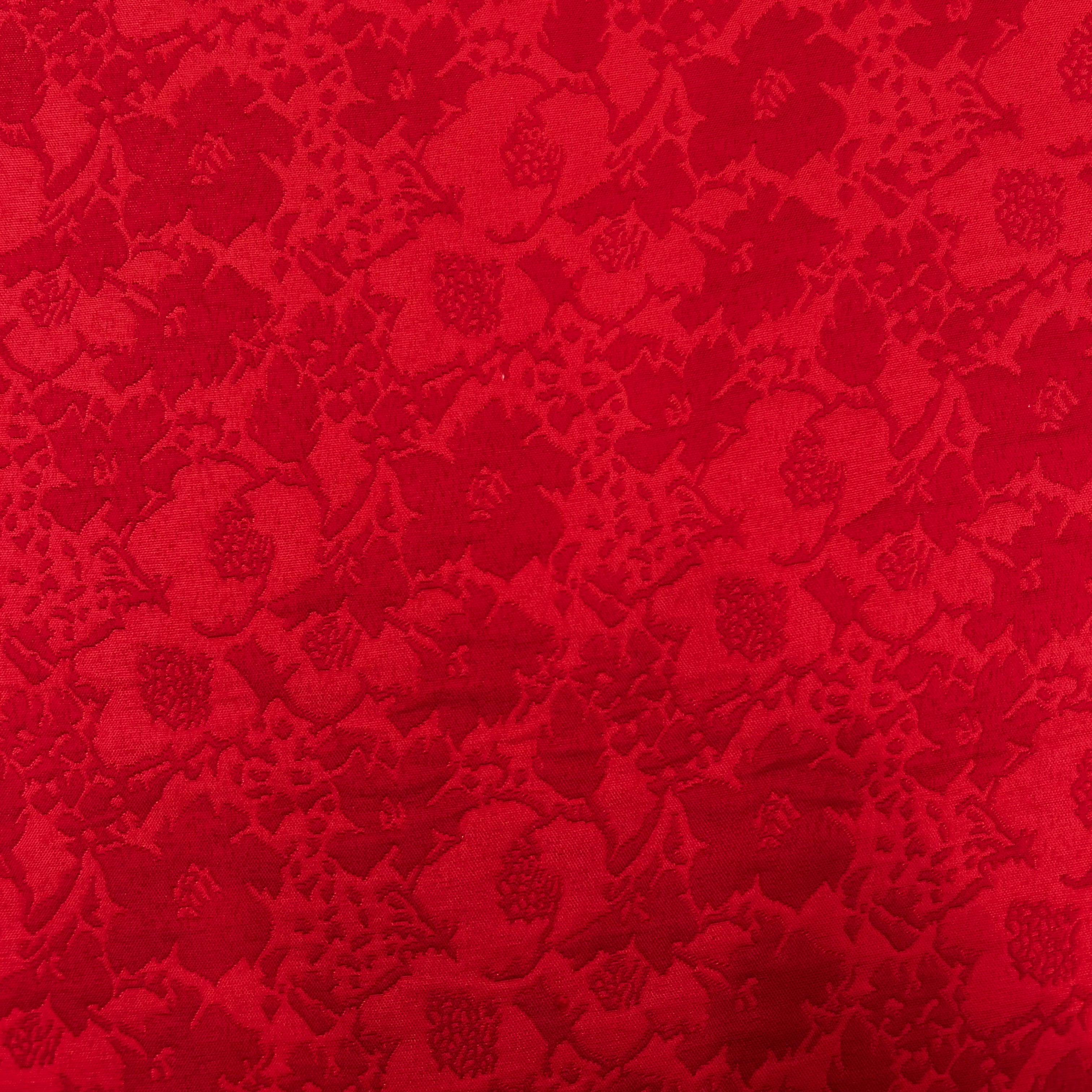 Red Jacquard Fabric | SALEXML032