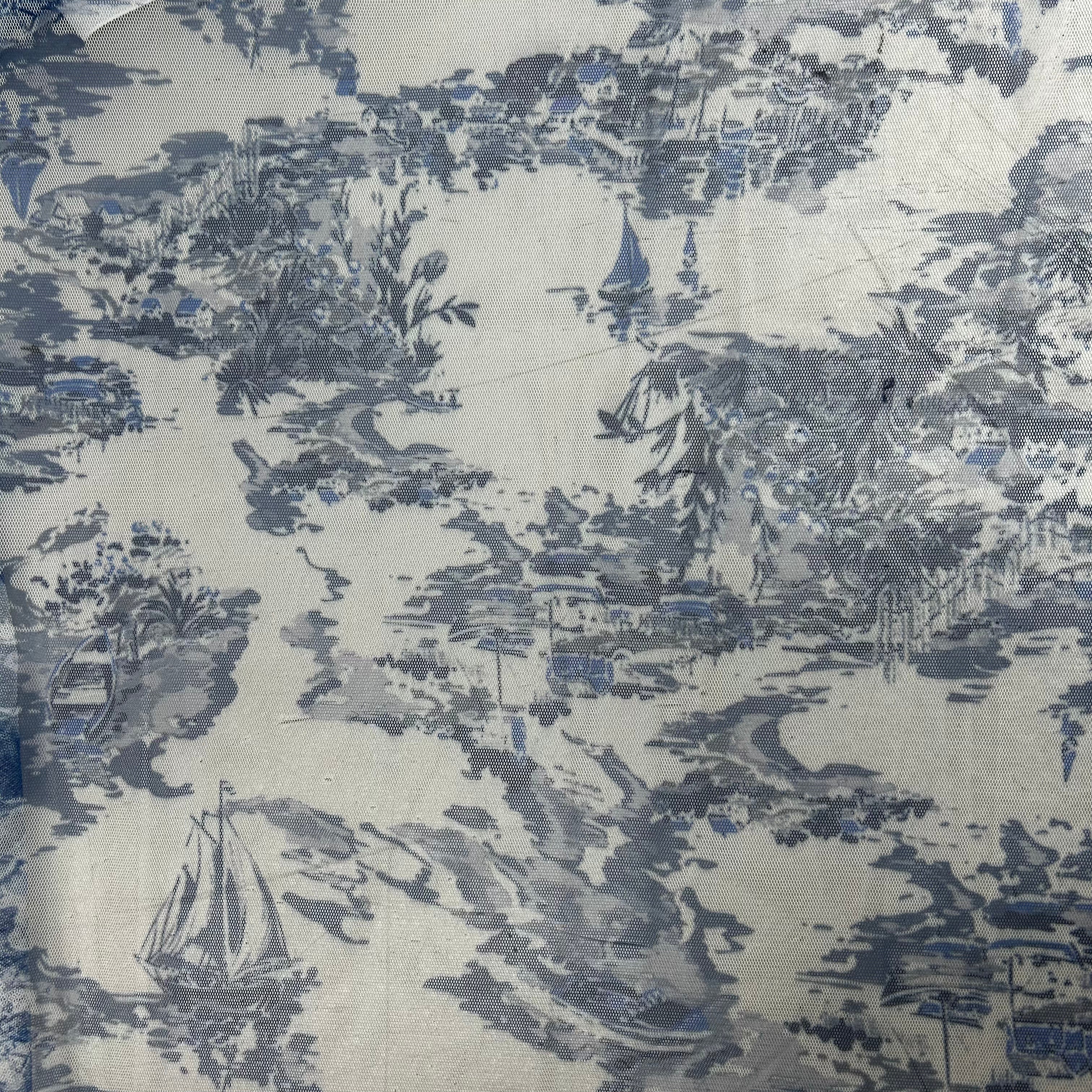Printed Tulle 100% Polyester |SALEXML048