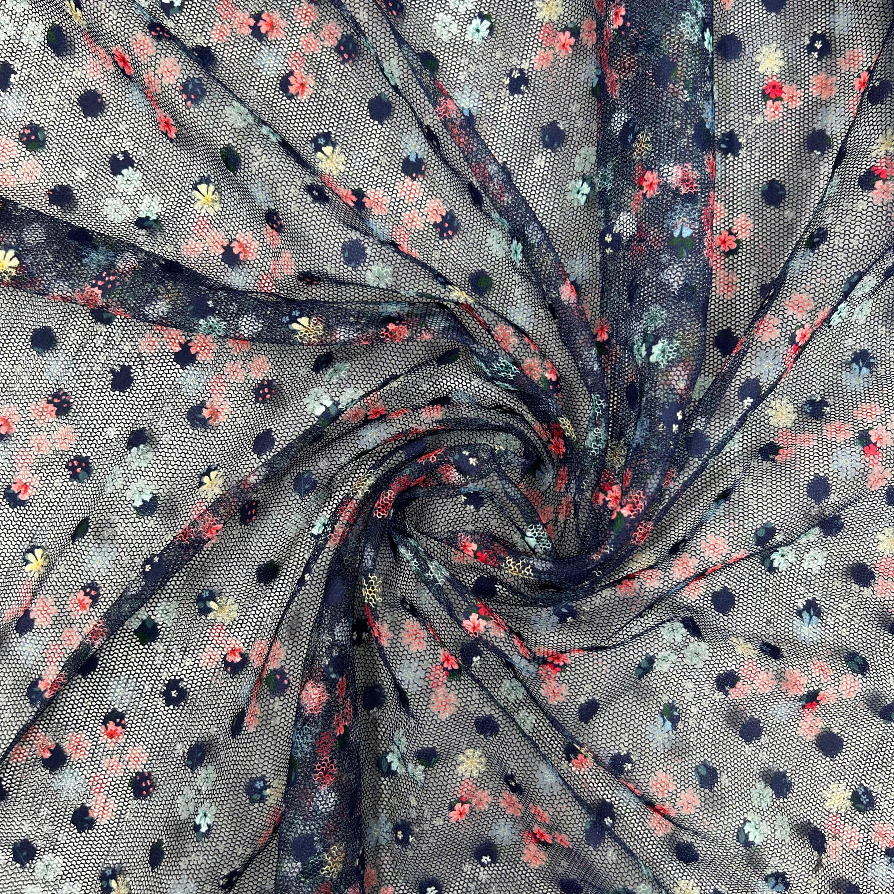 Printed Tulle 100% Polyester | SALEXML054