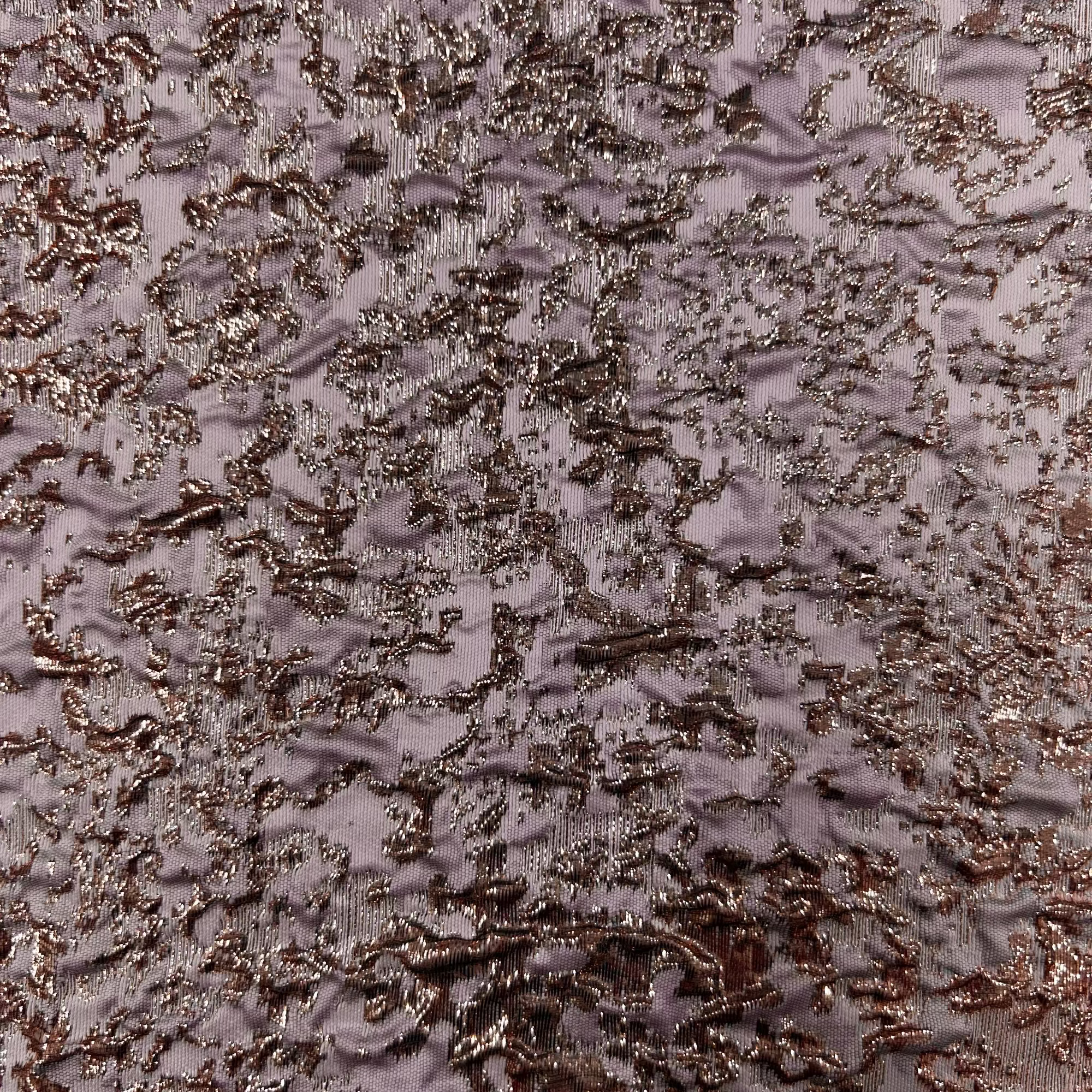 Pink Shimmery Jacquard Textured Apparel Fabric | SALEXML073