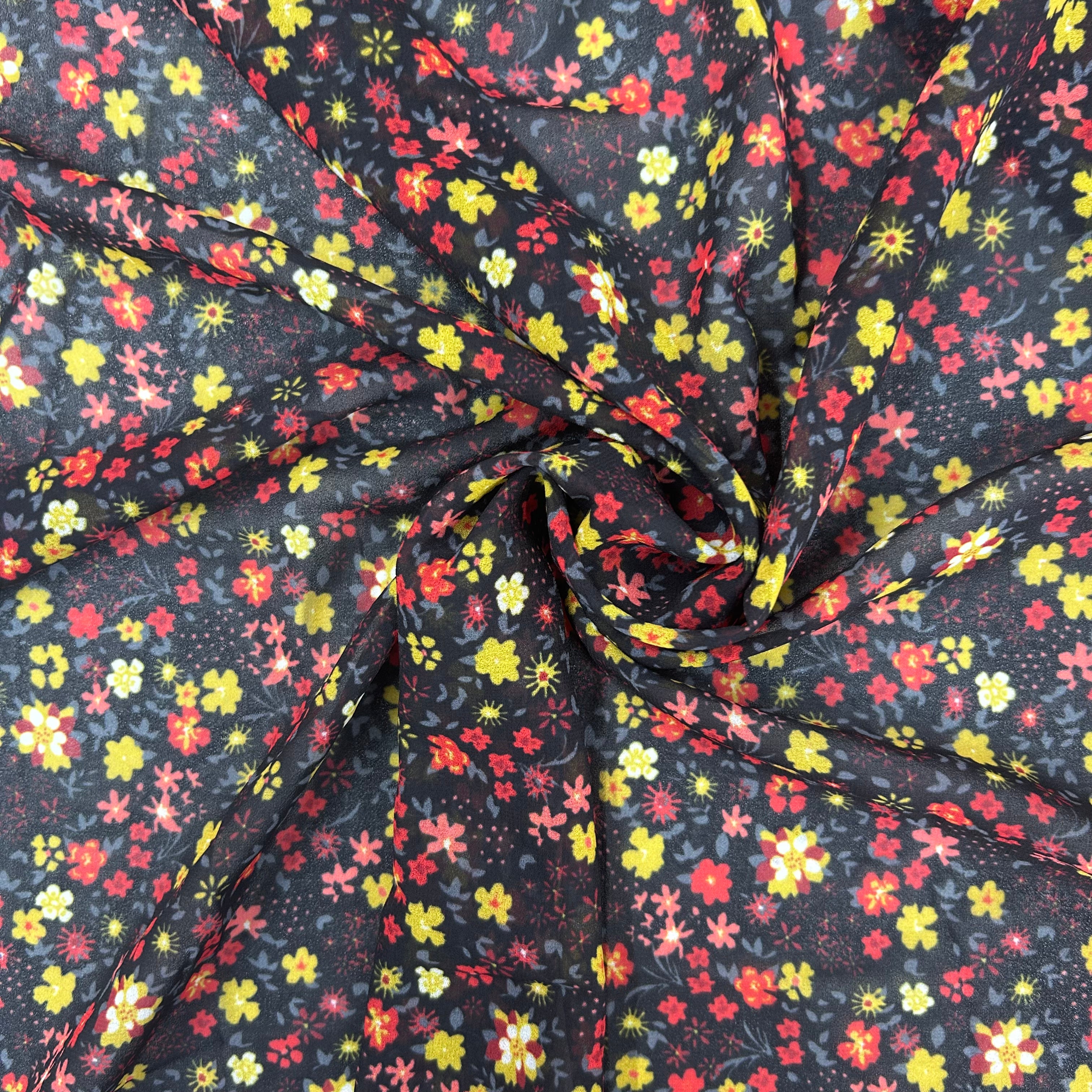 Printed Polyester Silky Chiffon | SALEXML089