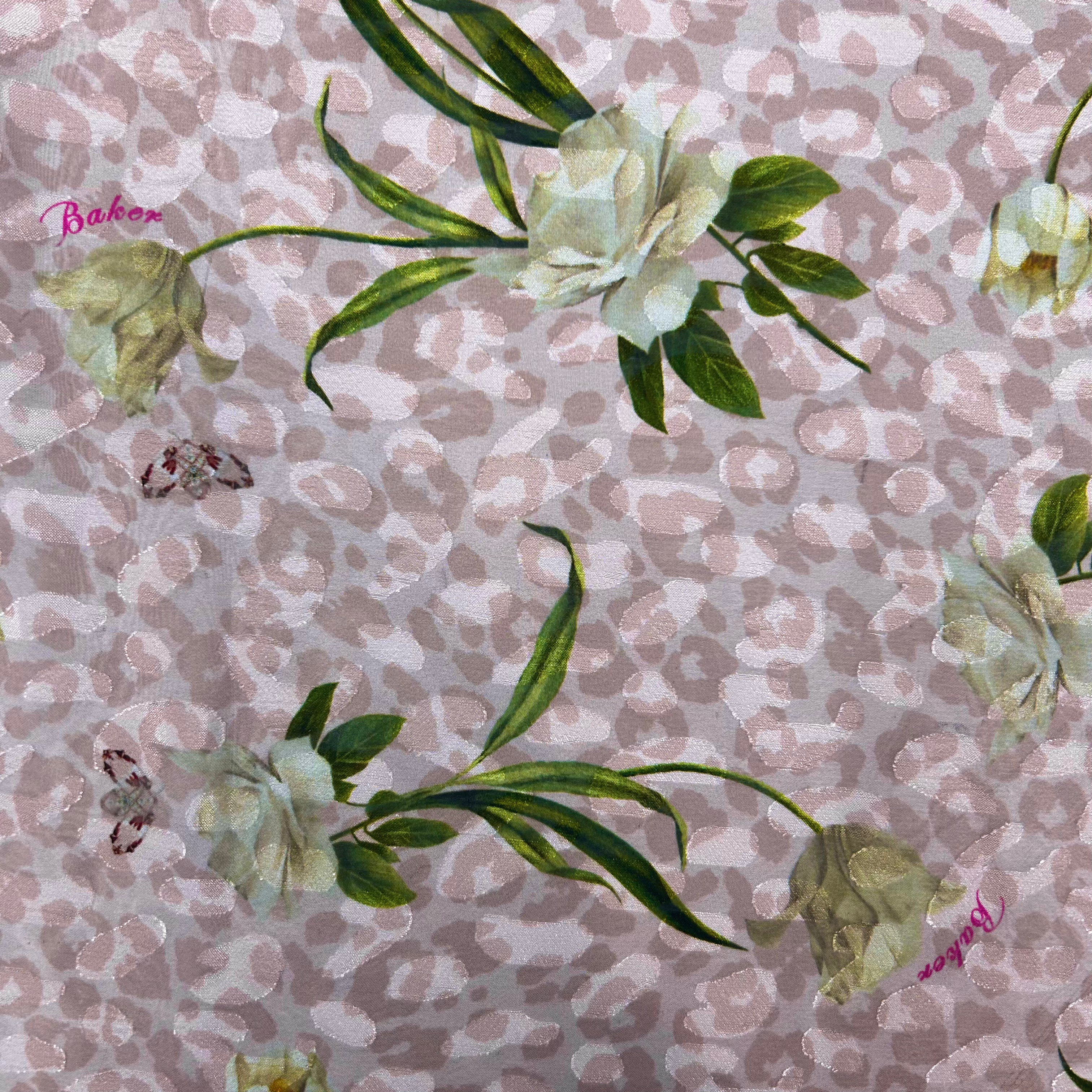 Ted Baker Pink Printed Polyester Chiffon | SALEXML096