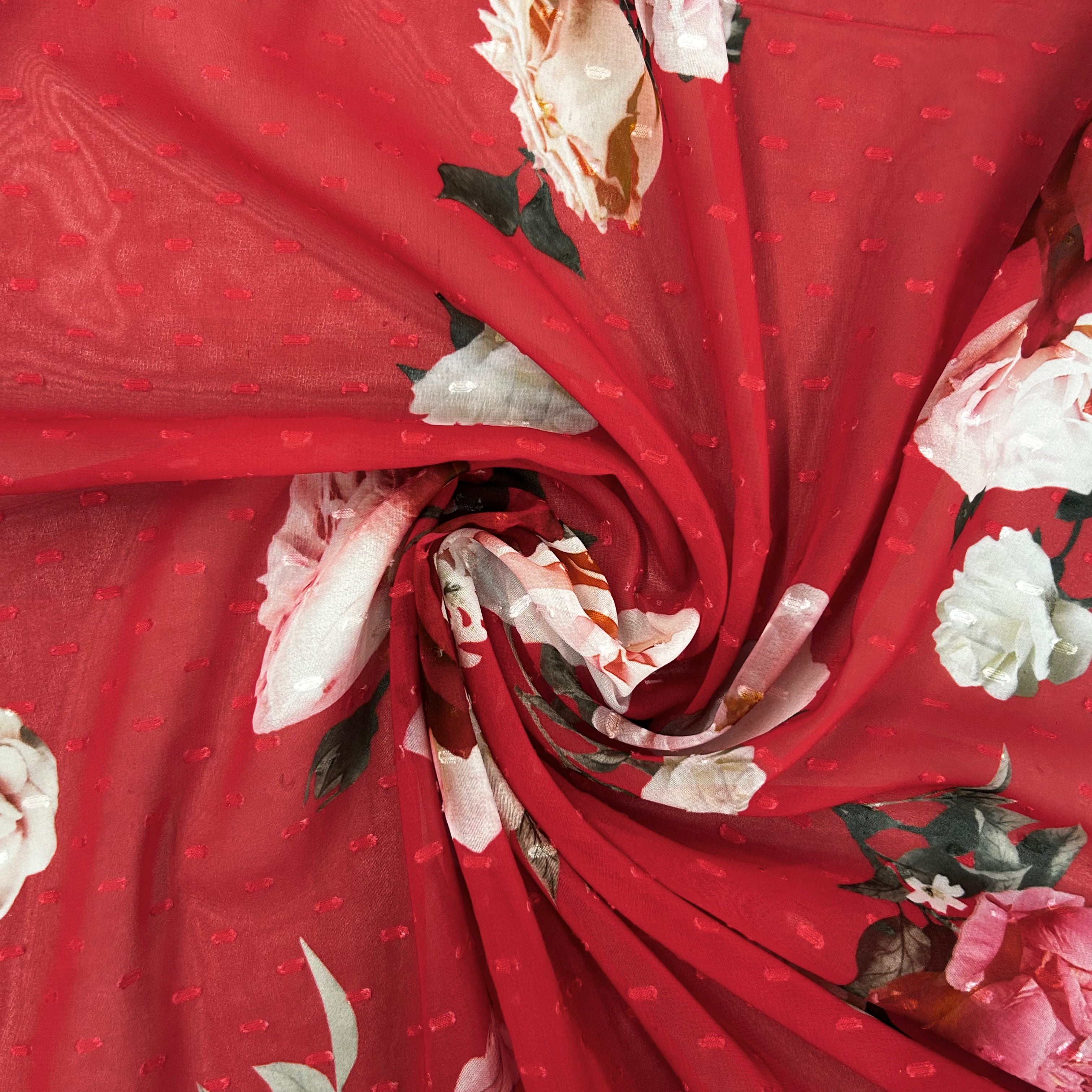 Red Ted Baker Printed Polyester Chiffon | SALEXML113