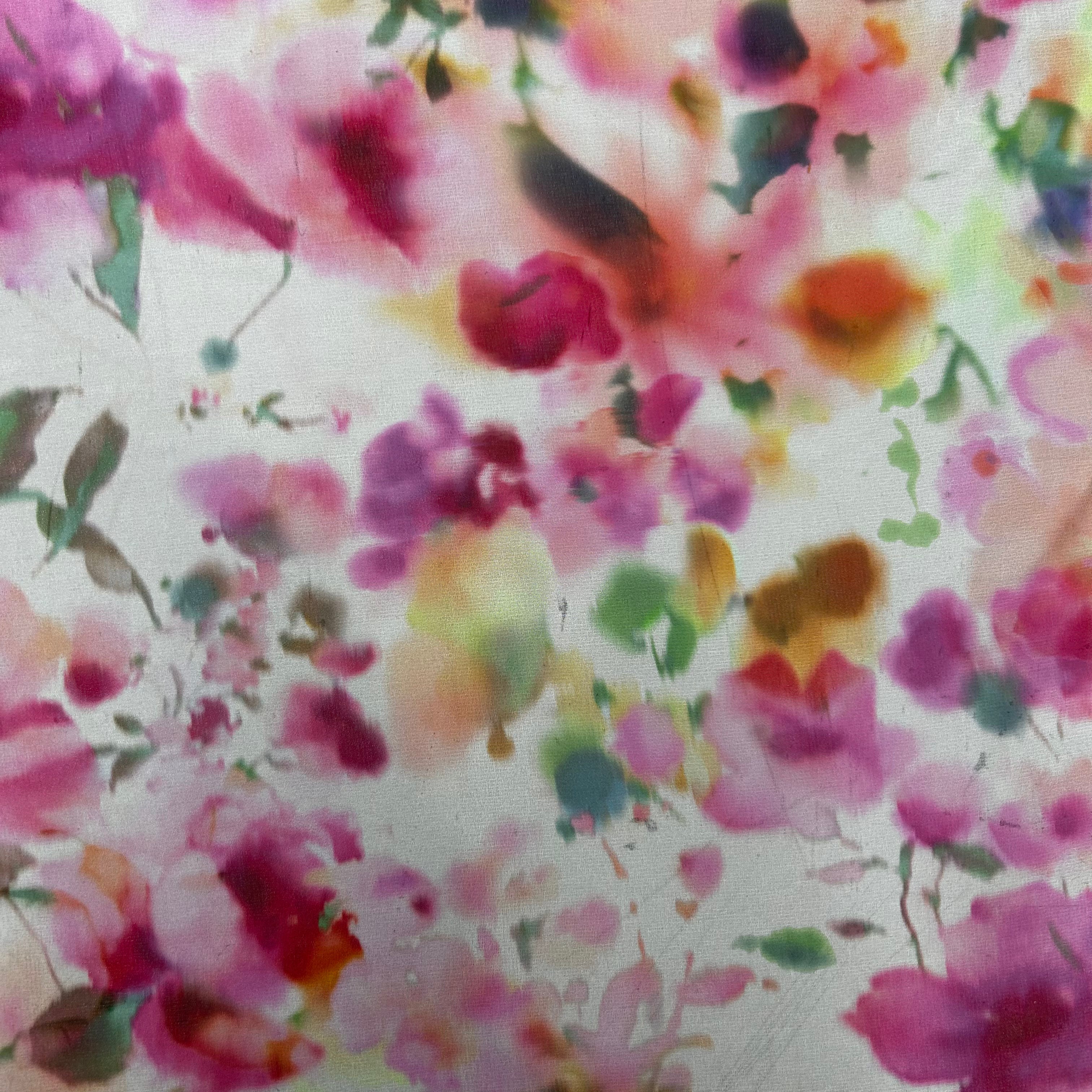 Water Color Printed Polyester Chiffon | SALEXML118