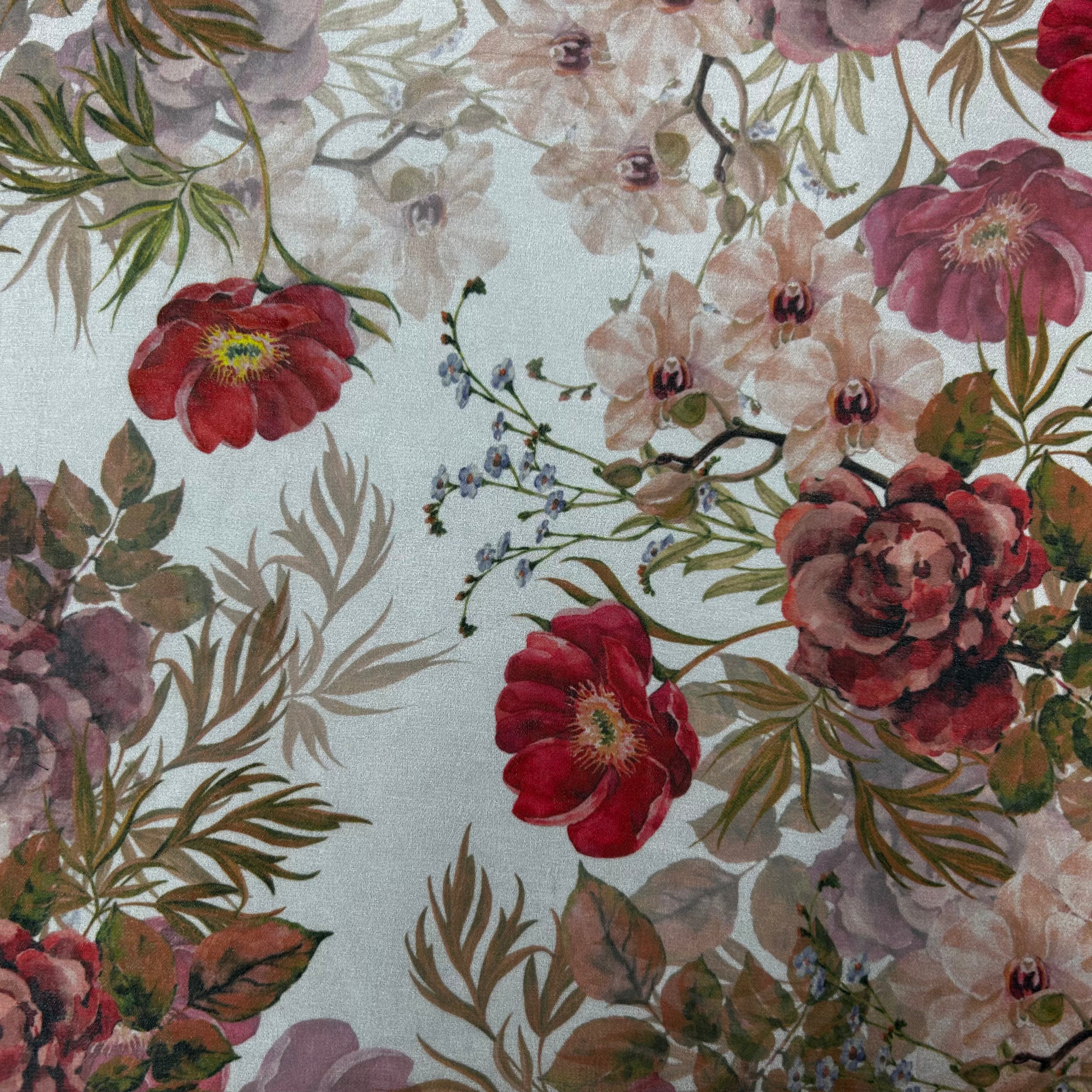 Floral Printed 100% Polyester Chiffon - 1.8m | SALEXML120