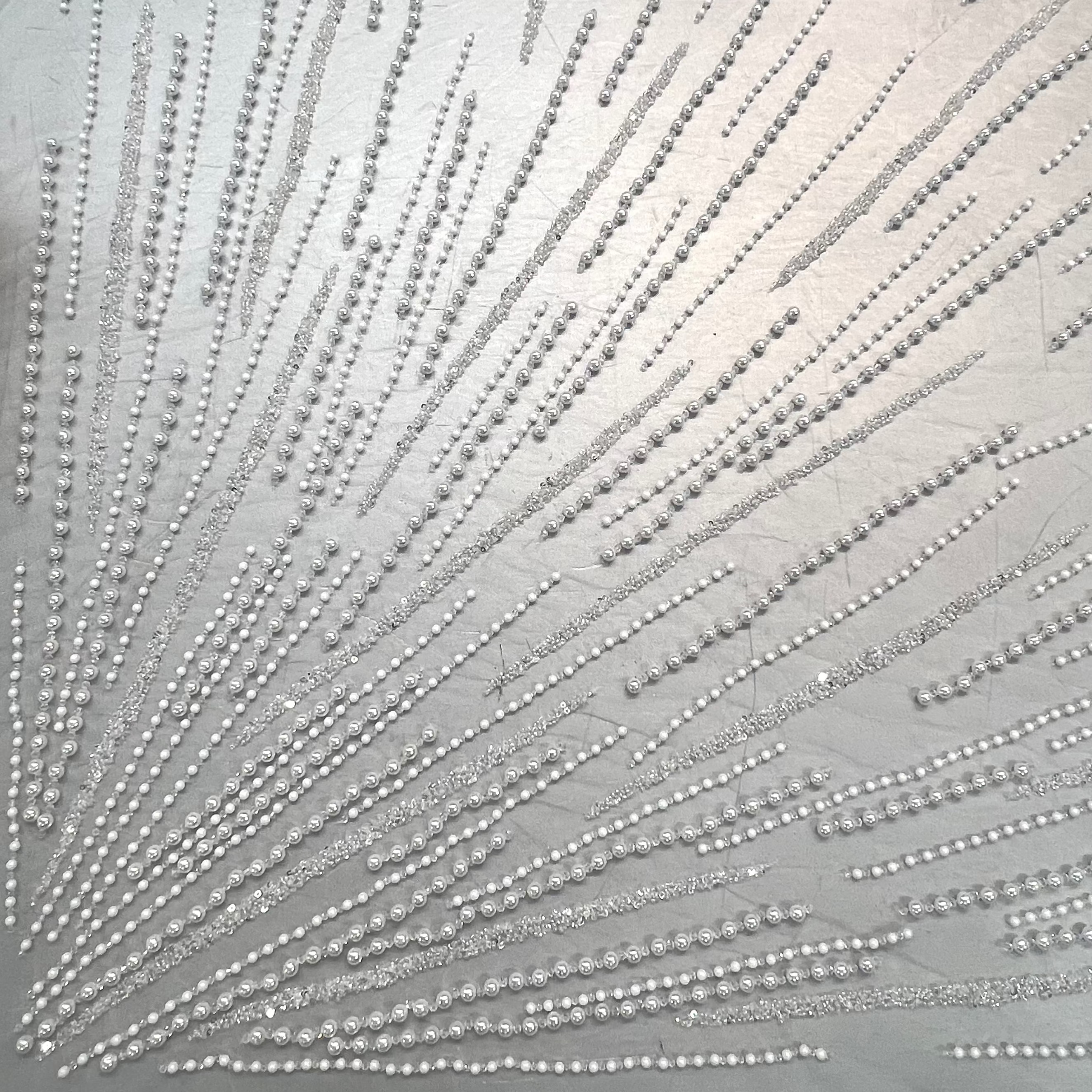 Hand Beaded/Embroidered Tulle PA006 R-35697