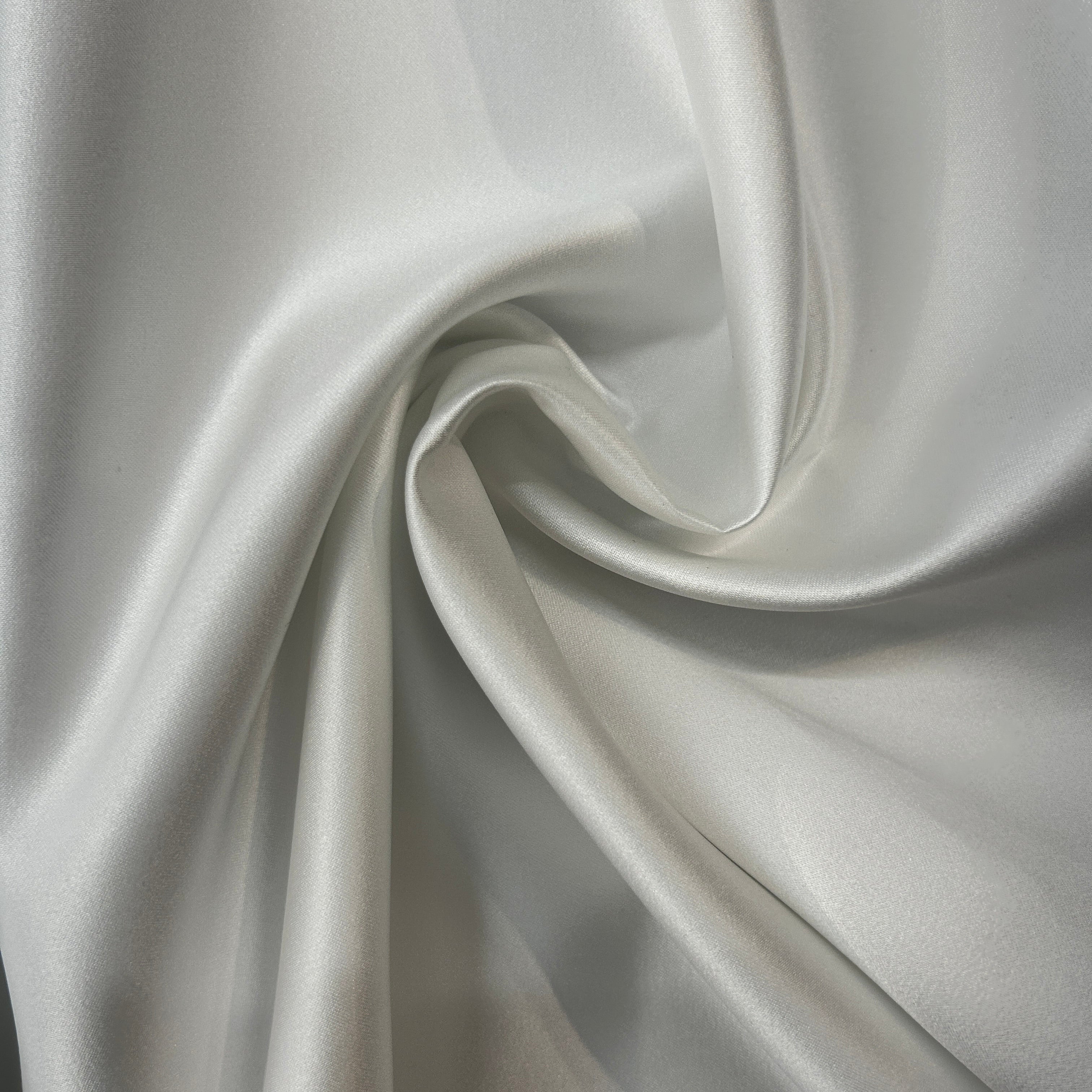 Close-up of White fabric with folds