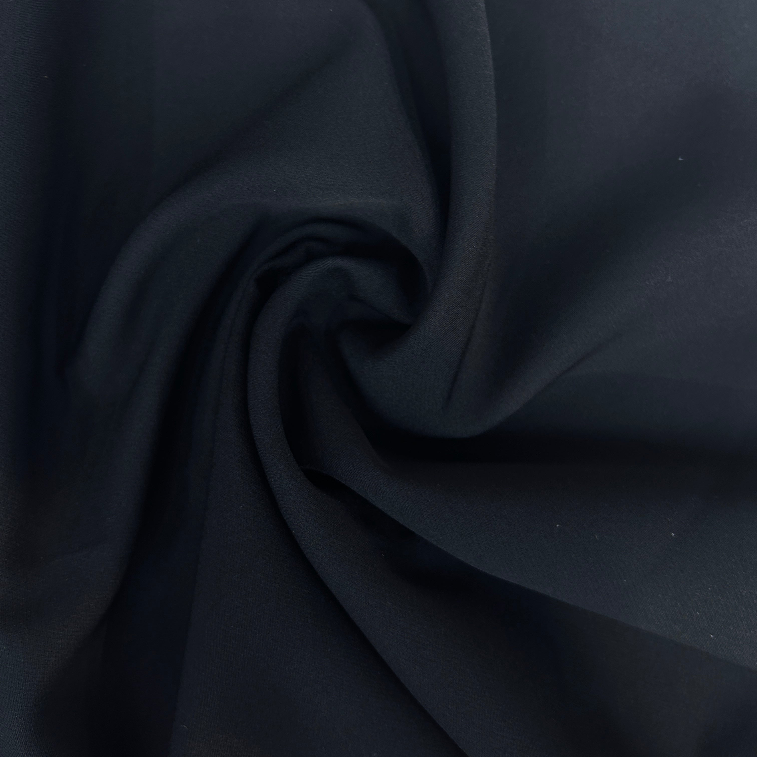 Close-up of black fabric with folds