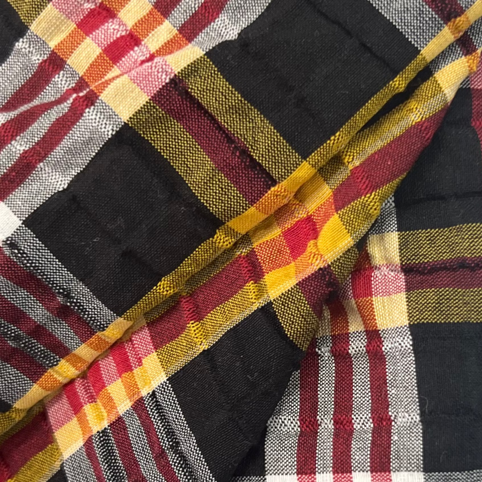 Checkered Cotton Fabric RX208