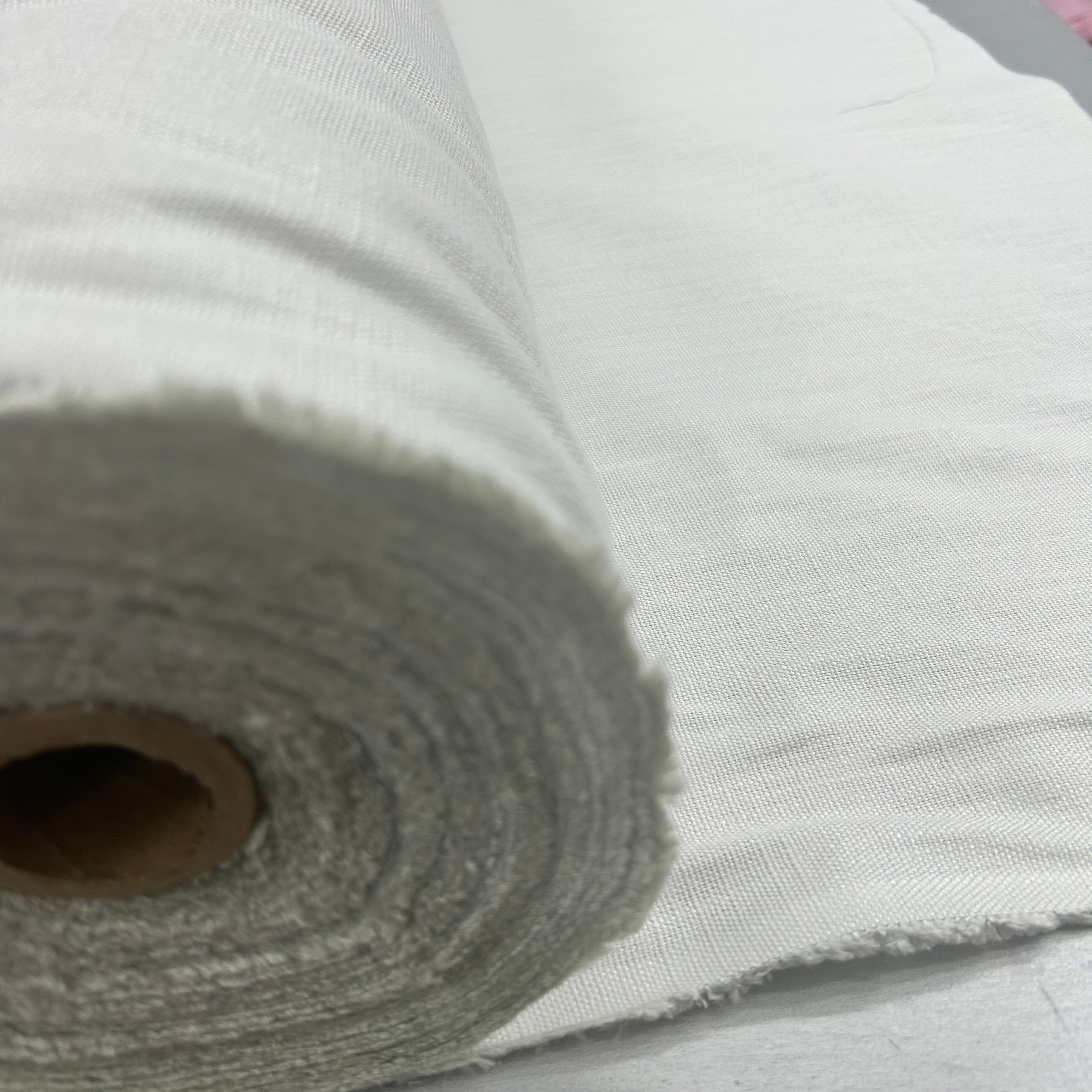 Grey roll of fabric 