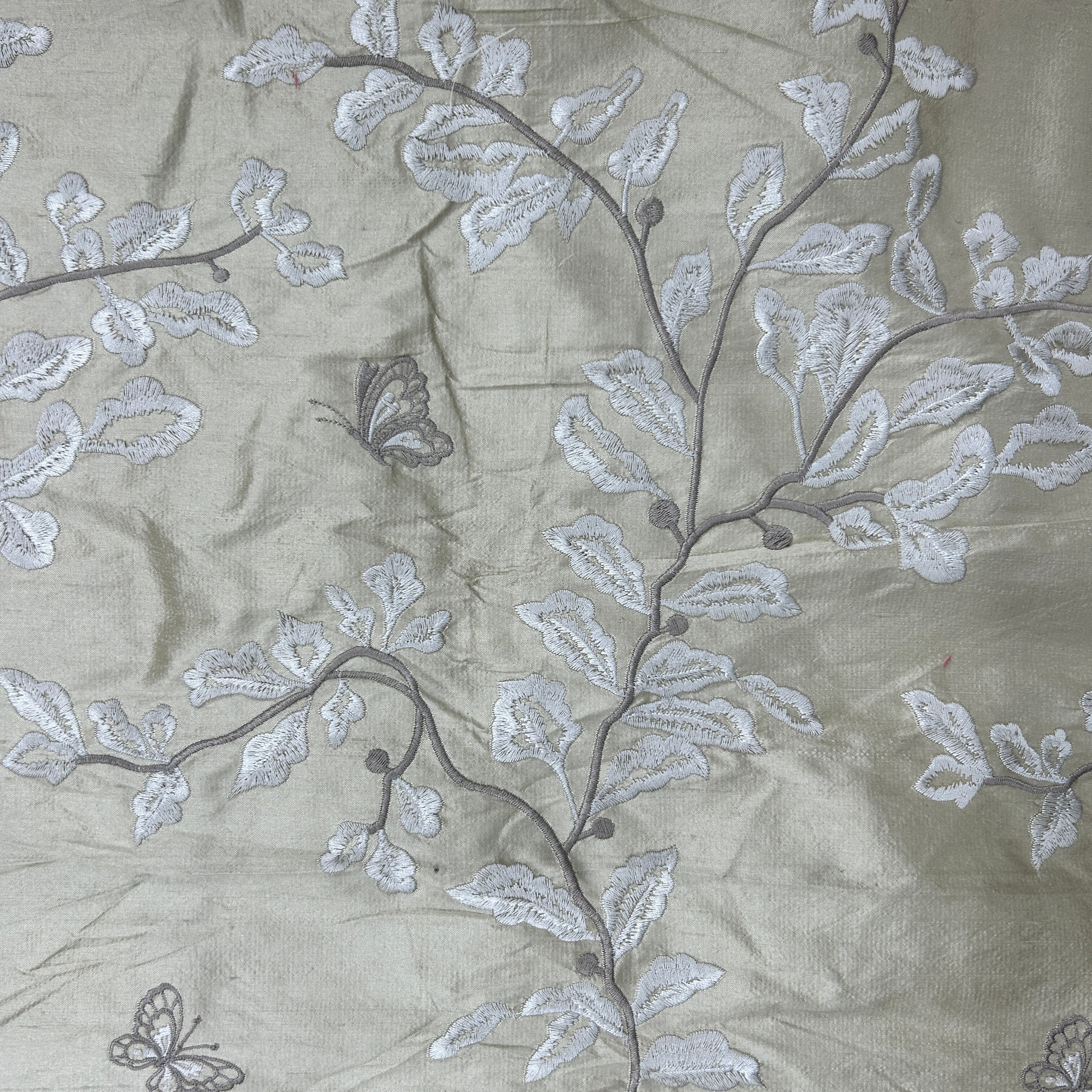 embroidered silk fabric 