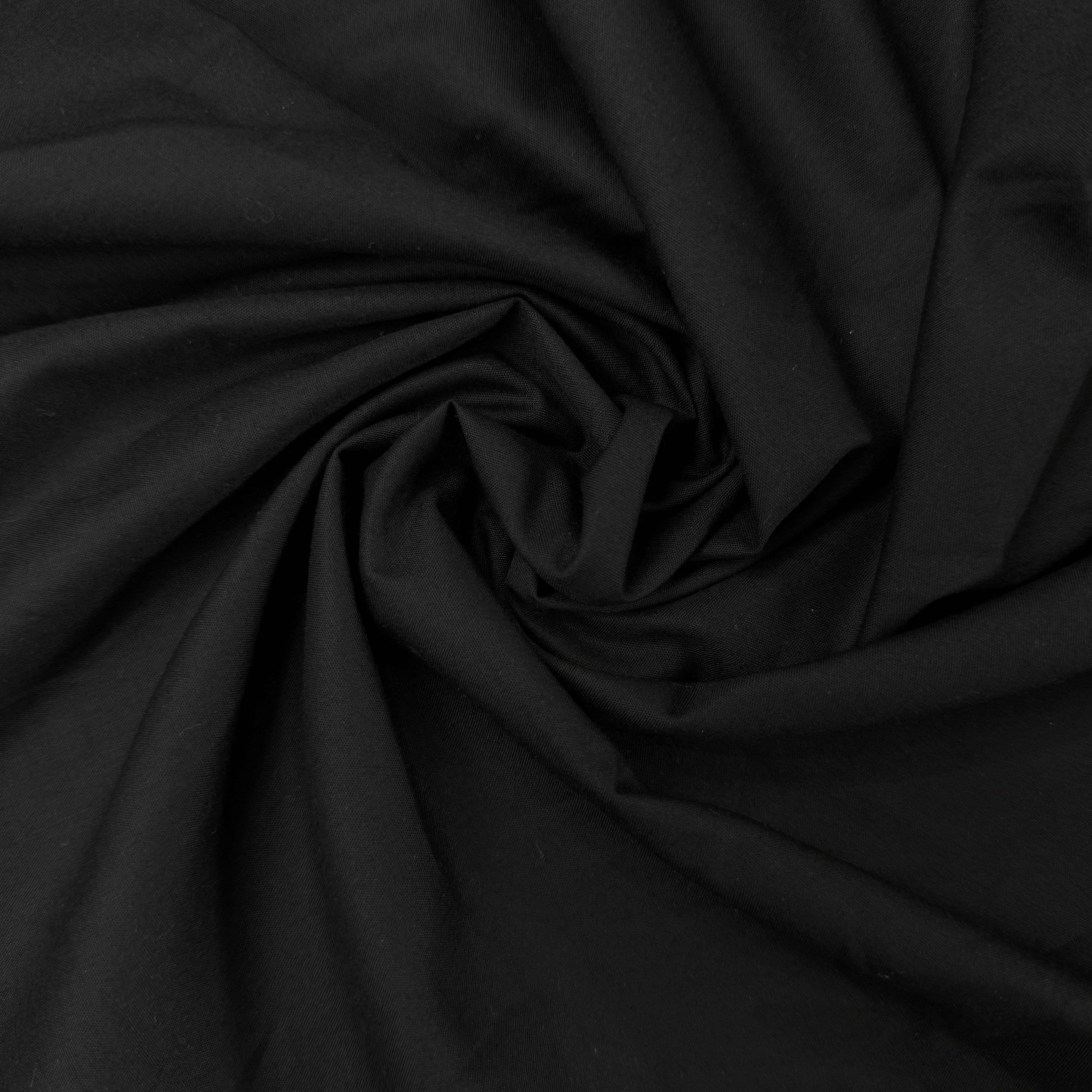 Black Polyester and Cotton Textile Fabric | SALEXML322