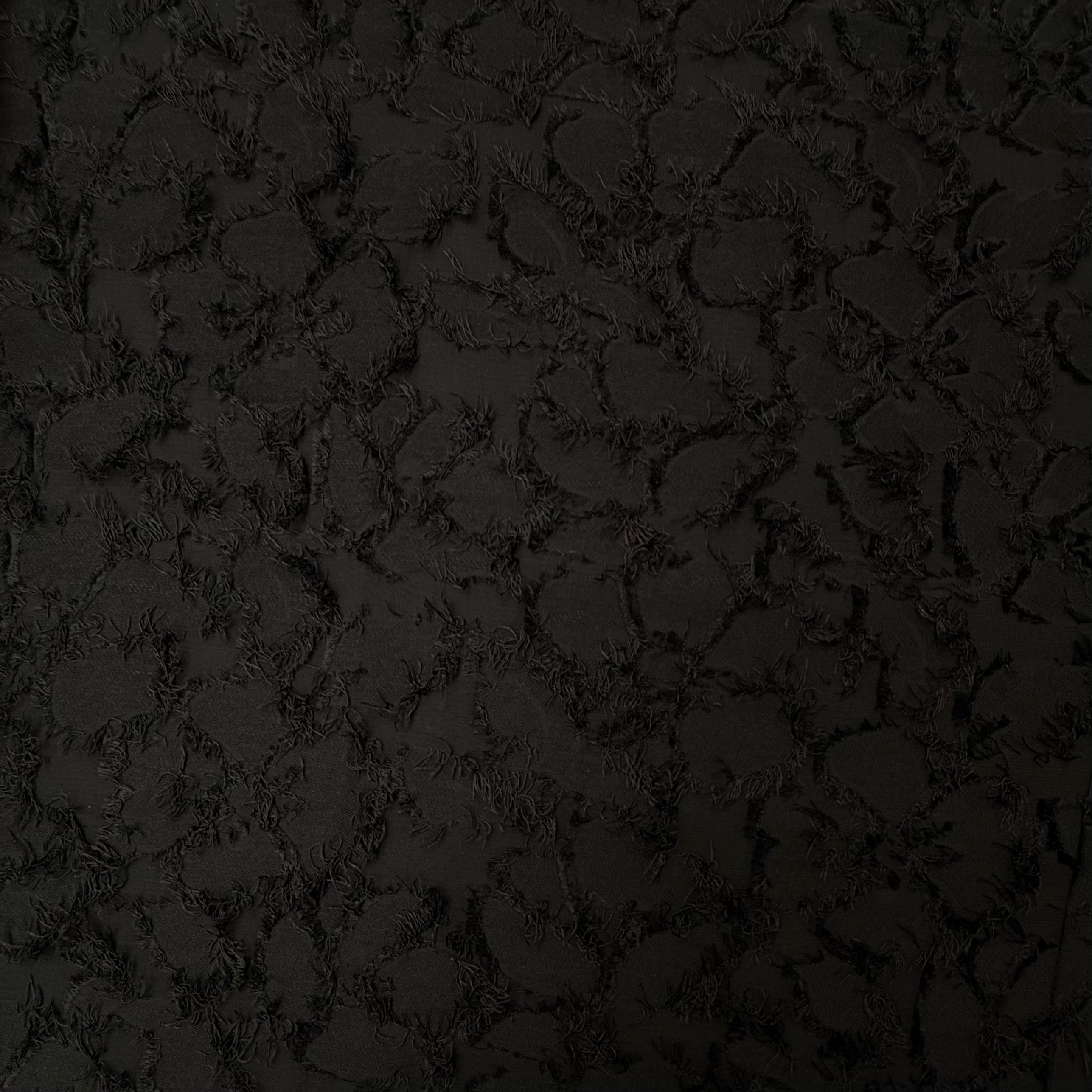 Black Jacquard Thread Design Sewing Material – 2m | SALEXM51