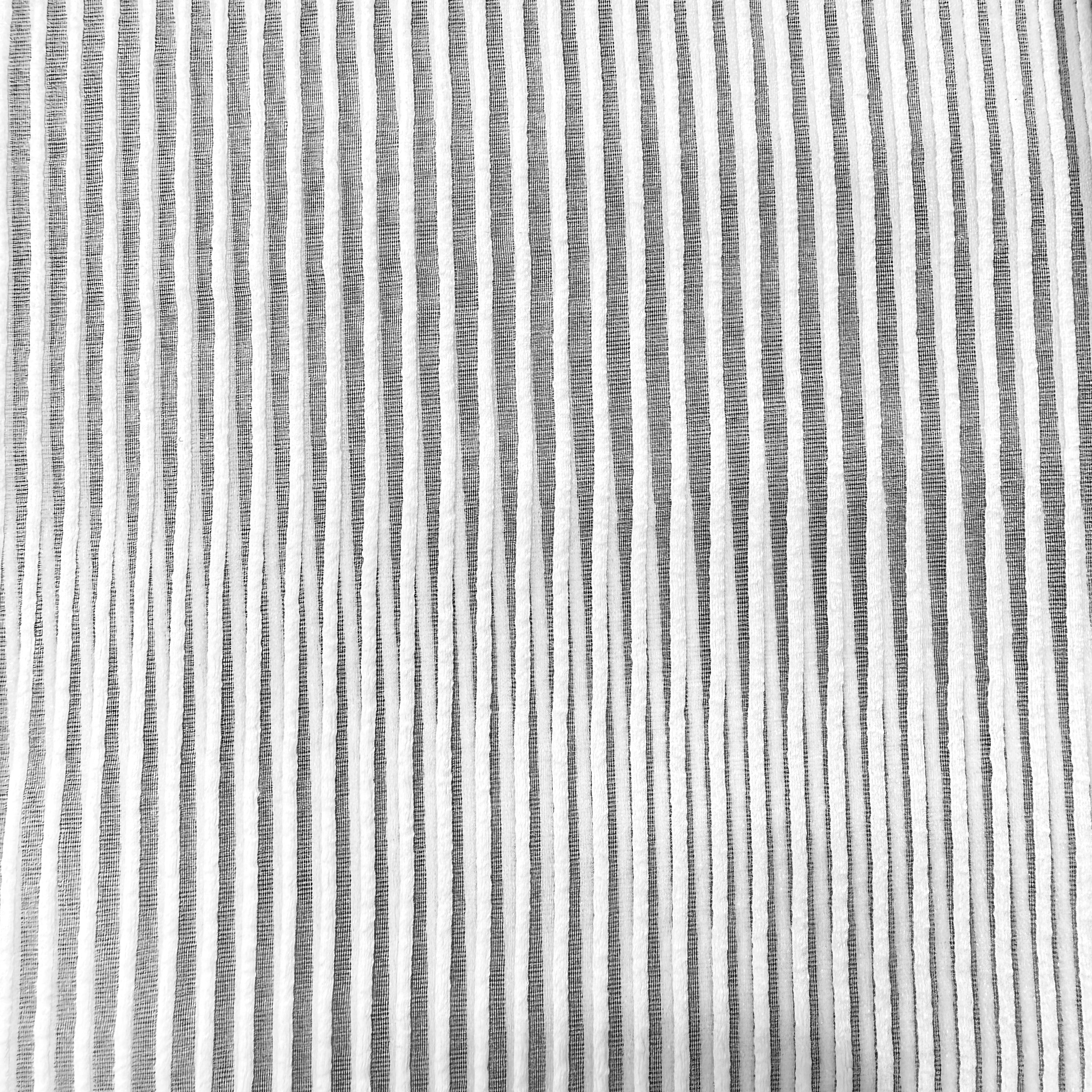 100% Polyester White Organza Stripe - 4.60m | SALEXM93