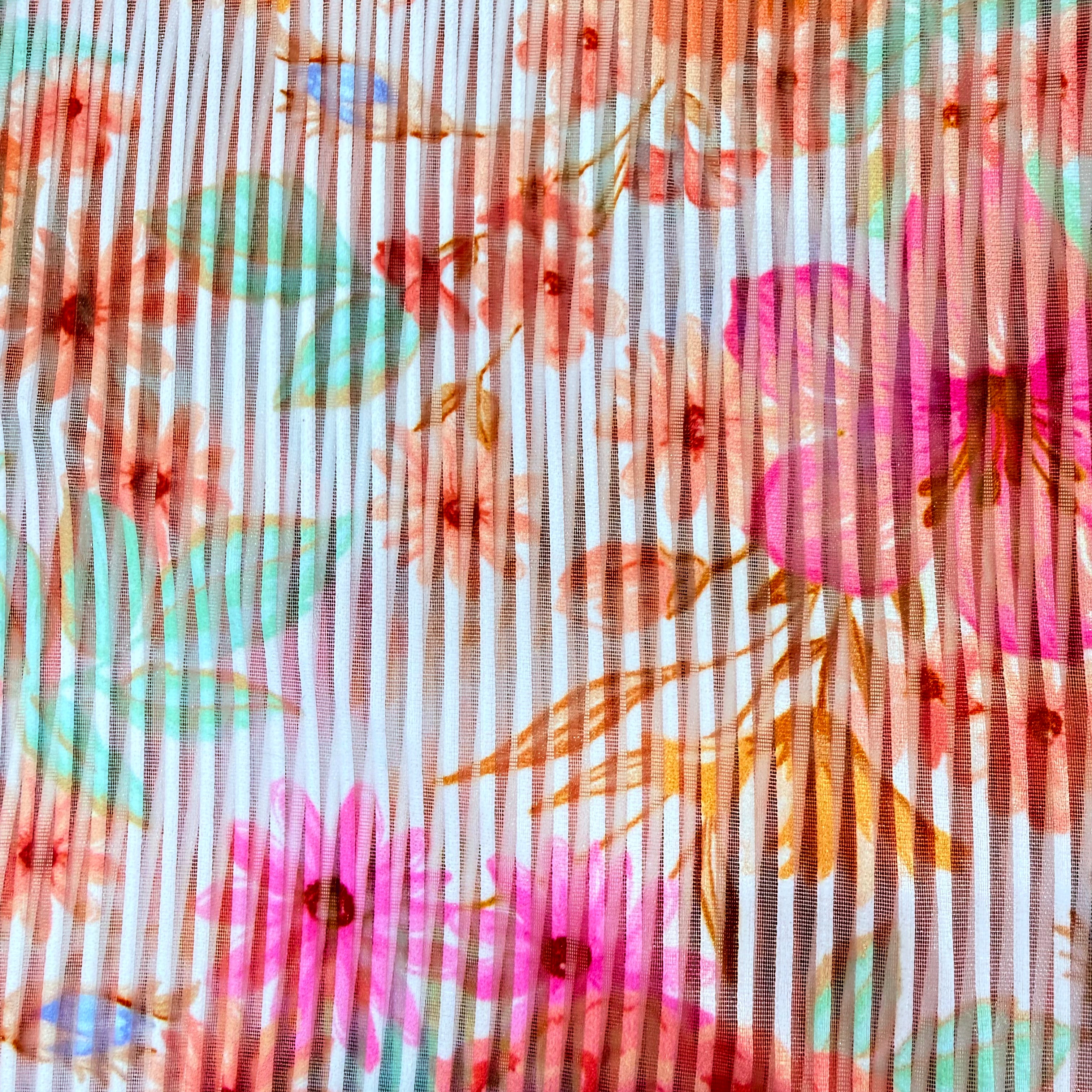 Printed Stripe Organza – 1.80m | SALEXM94