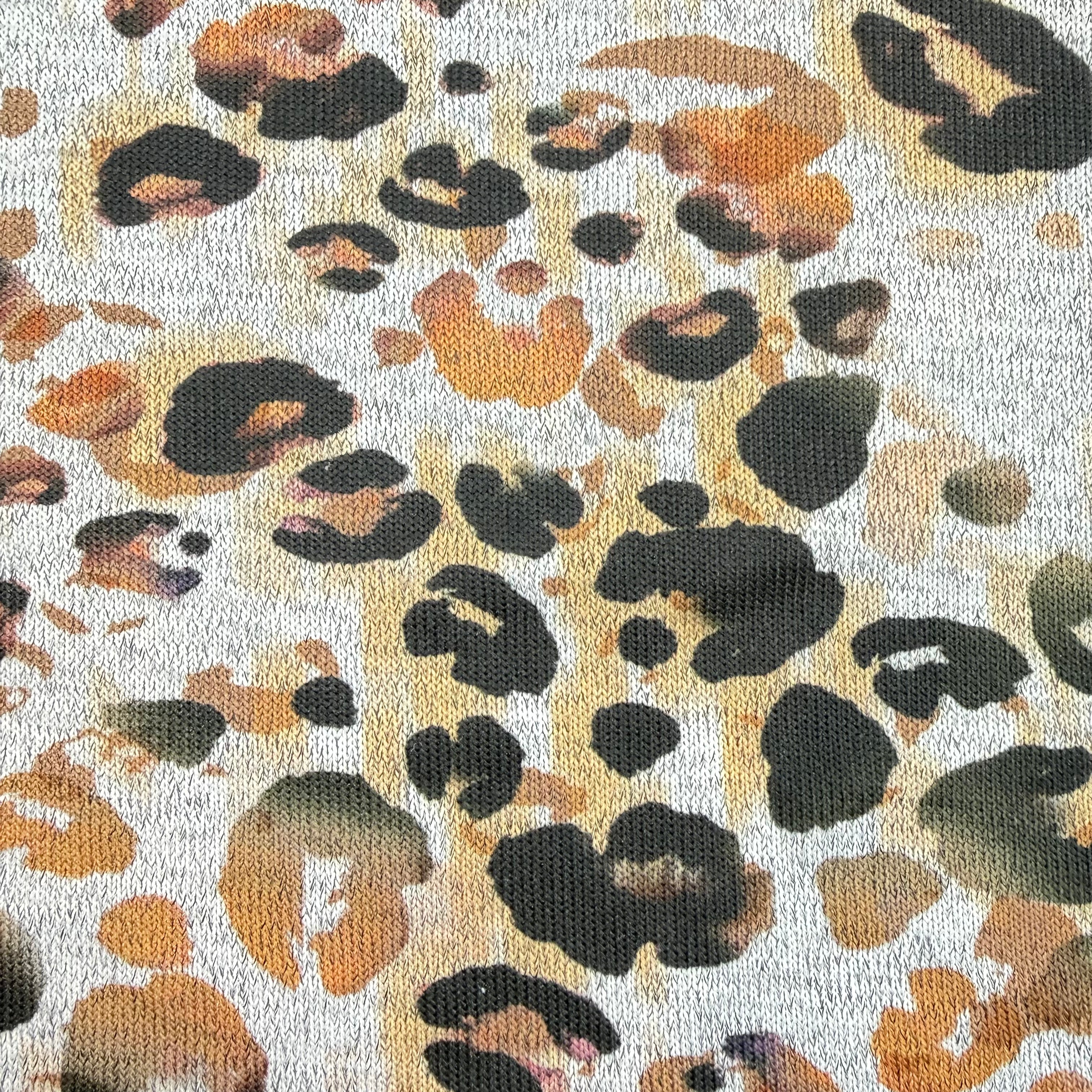 Silver Melause (Leopard )Printed Scuba Jersey - 2.40m | SALEXM110