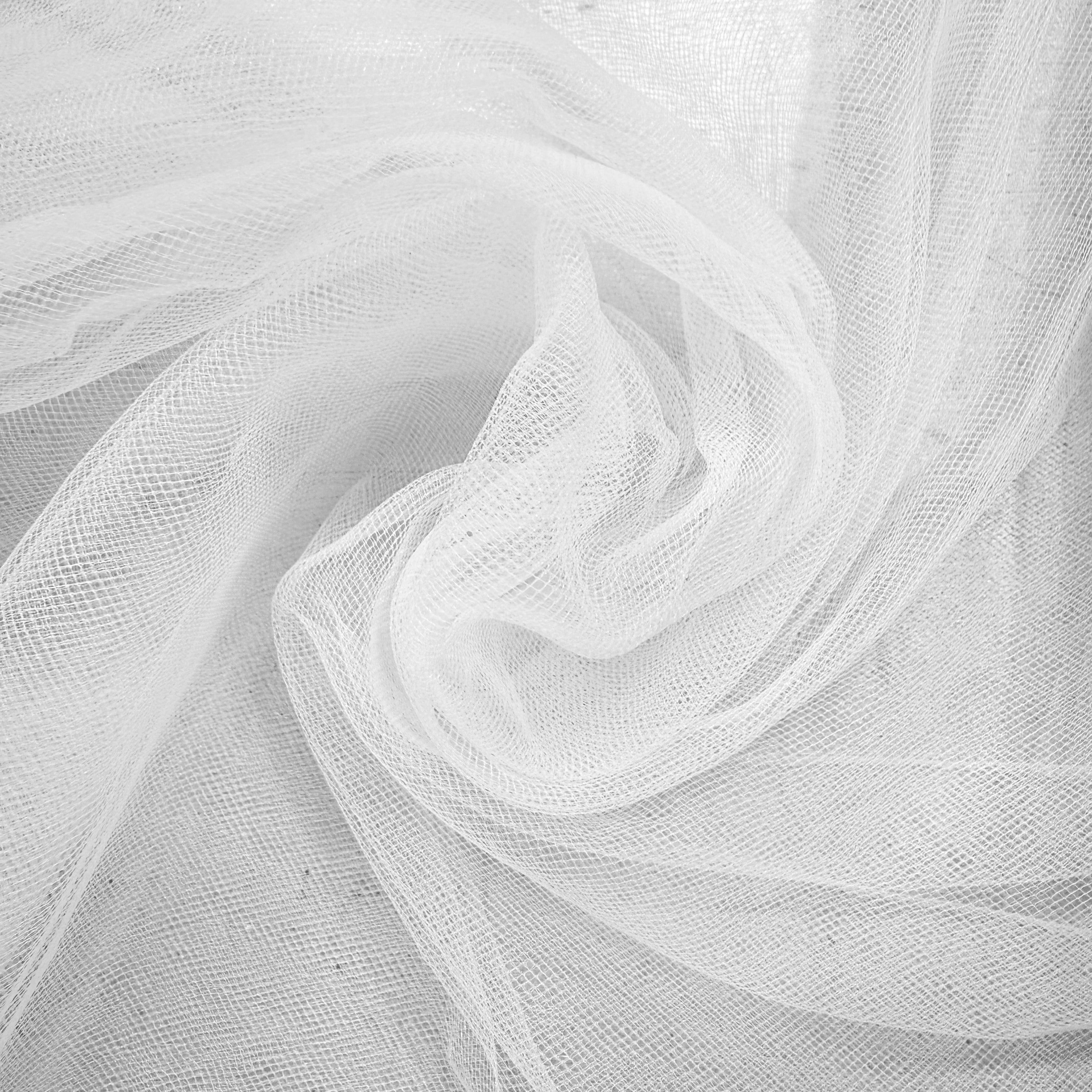 Medium Soft Small Polyester Tulle- White & OffWhite | SALEXM-180,181