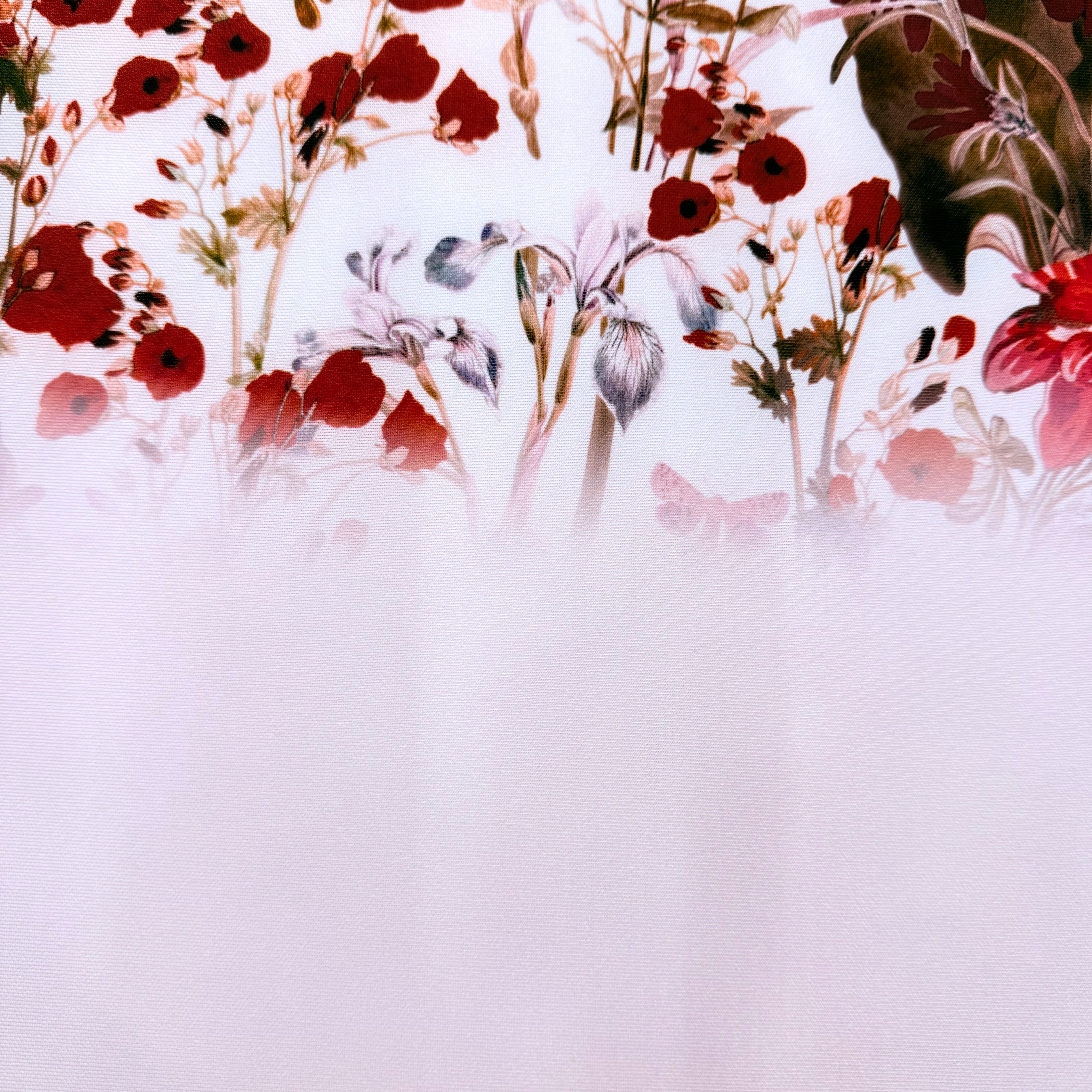 Pale Pink Floral Printed Scuba Jersey, 3.20m | SALEXM191