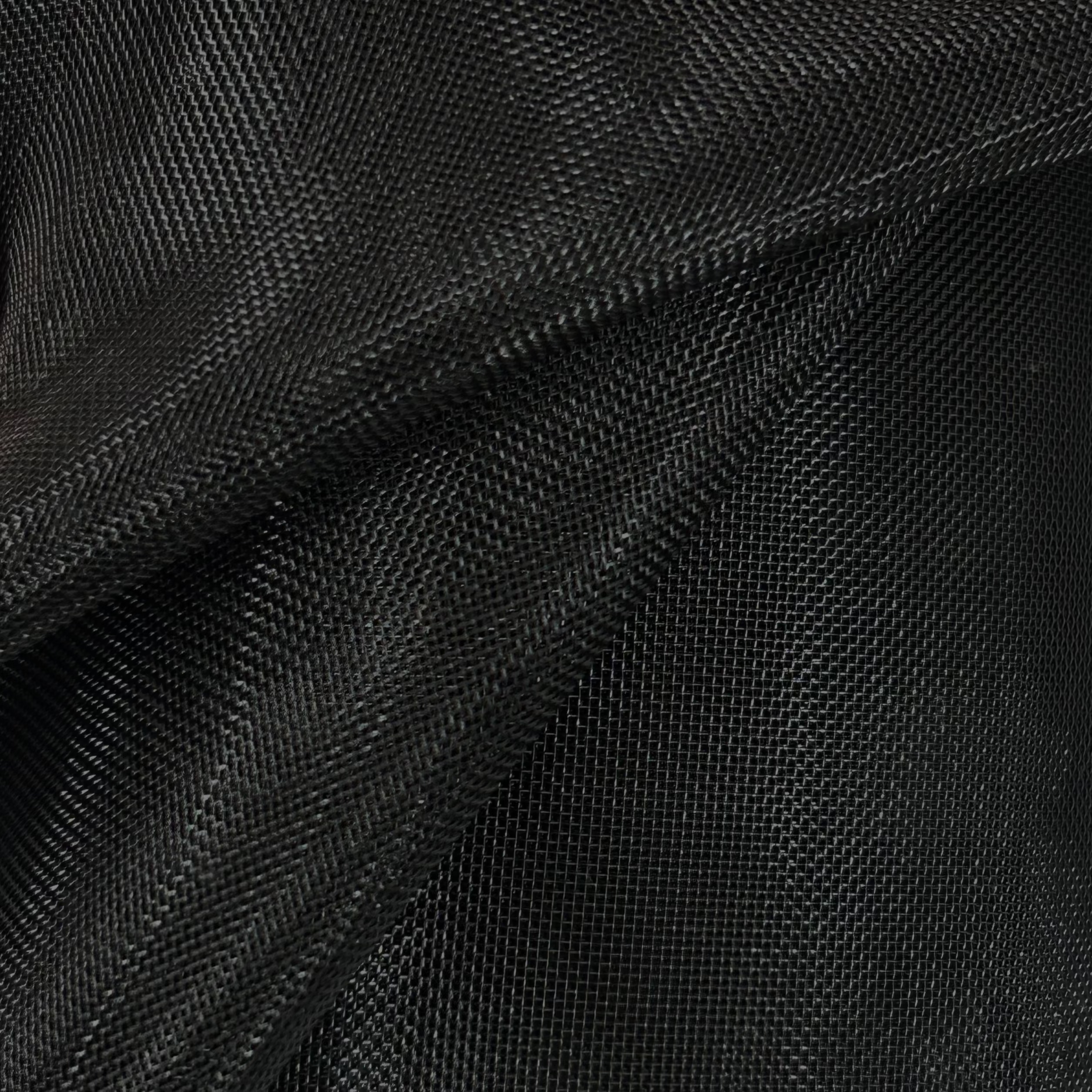 Close-up of black fabric texture