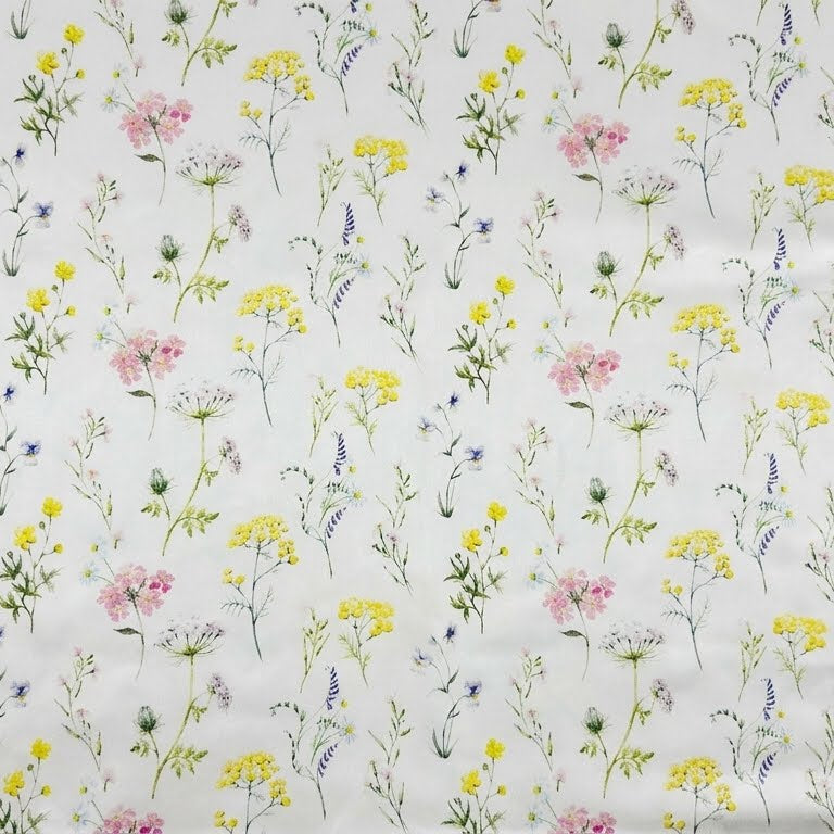 Floral Printed Polyester Satin - 1.5m - | SALEXML044