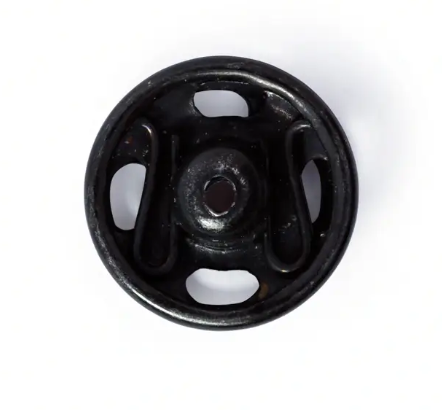 Snap fasteners, 9mm, black