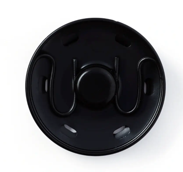 Snap fasteners, 30mm, black