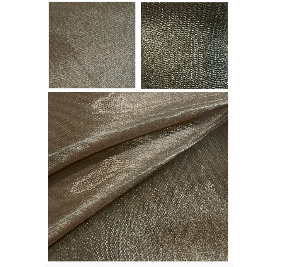 Textured brown fabric with close-up details on a white background