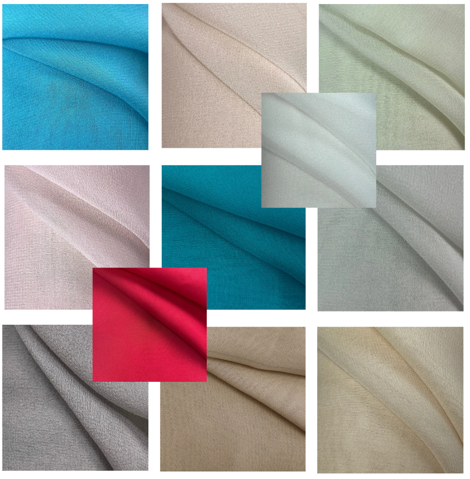100% Pure Silk Georgette Lightweight Fabric | BS008 1502X