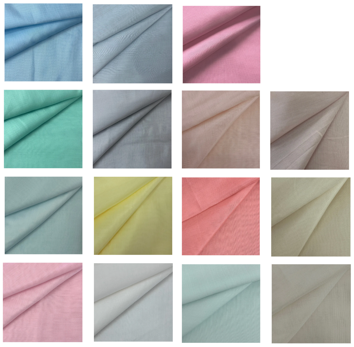 Cotton Silk Blend Lightweight Dress Fabric | UNI003 KKS262J