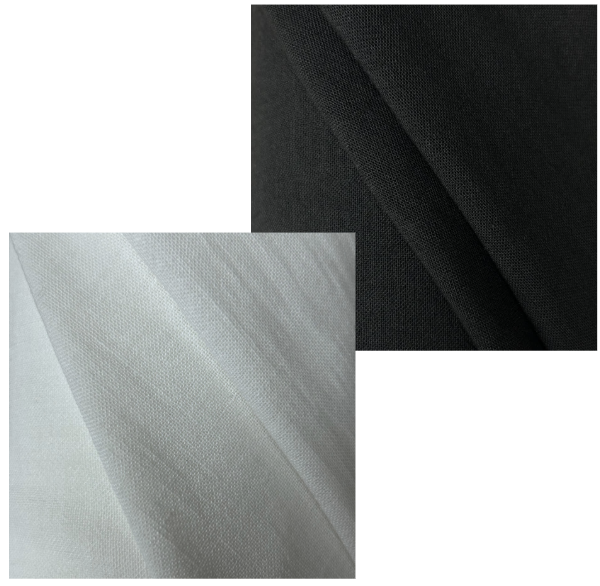 Black and White 100% Polyester Fabric | NO004 NIGER-ECO