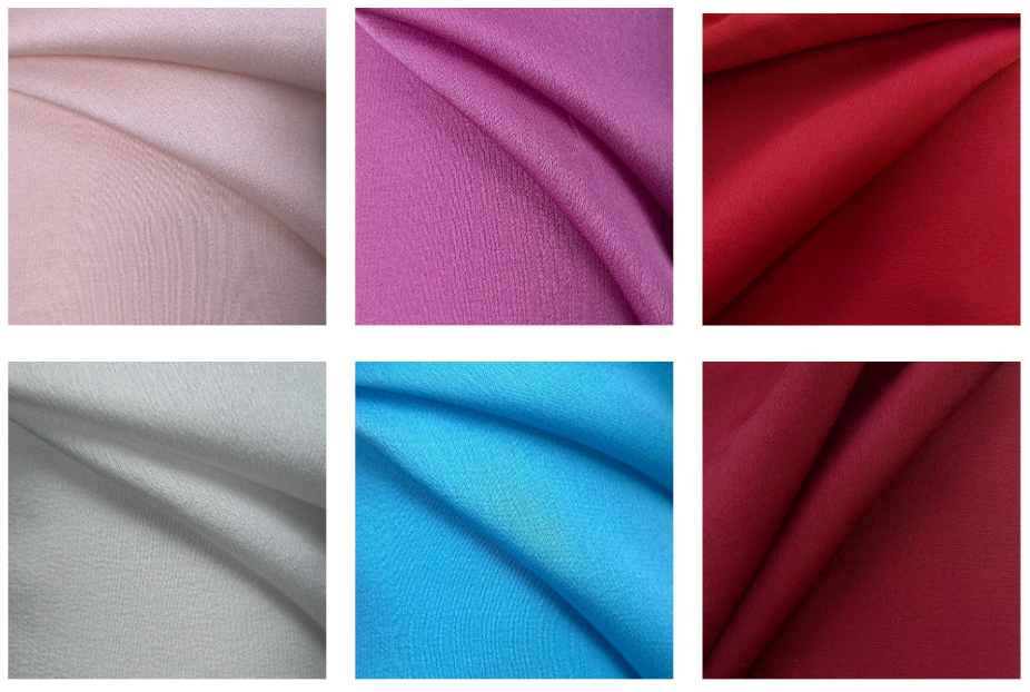 100% Silk Satin Faced Georgette Fabric | BSS001 B1308