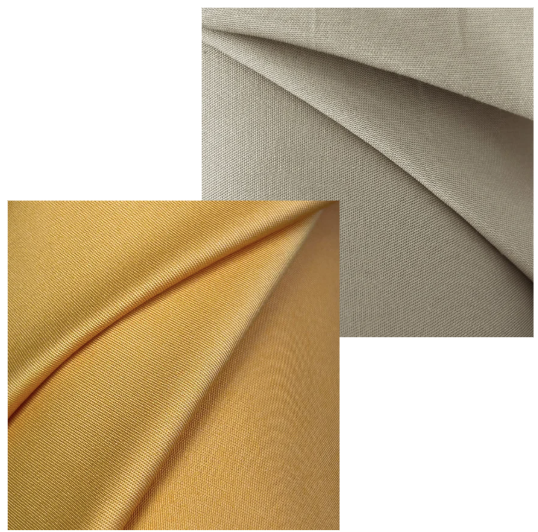 Orange and Beige Marmaris Stretch Cotton Fabric | CF009