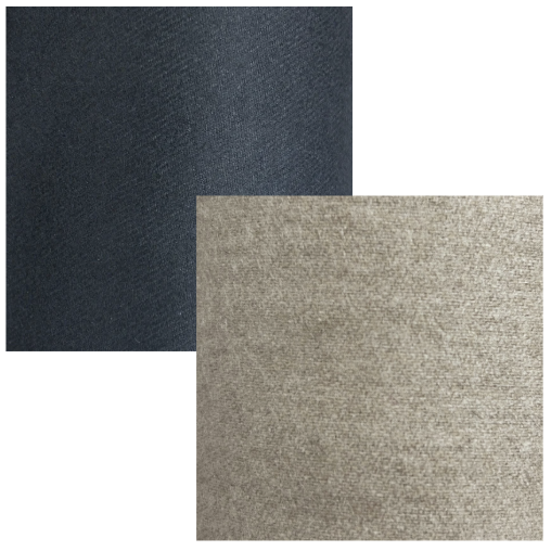 Wool and Cashmere Blend Textile Navy and Beige | X005