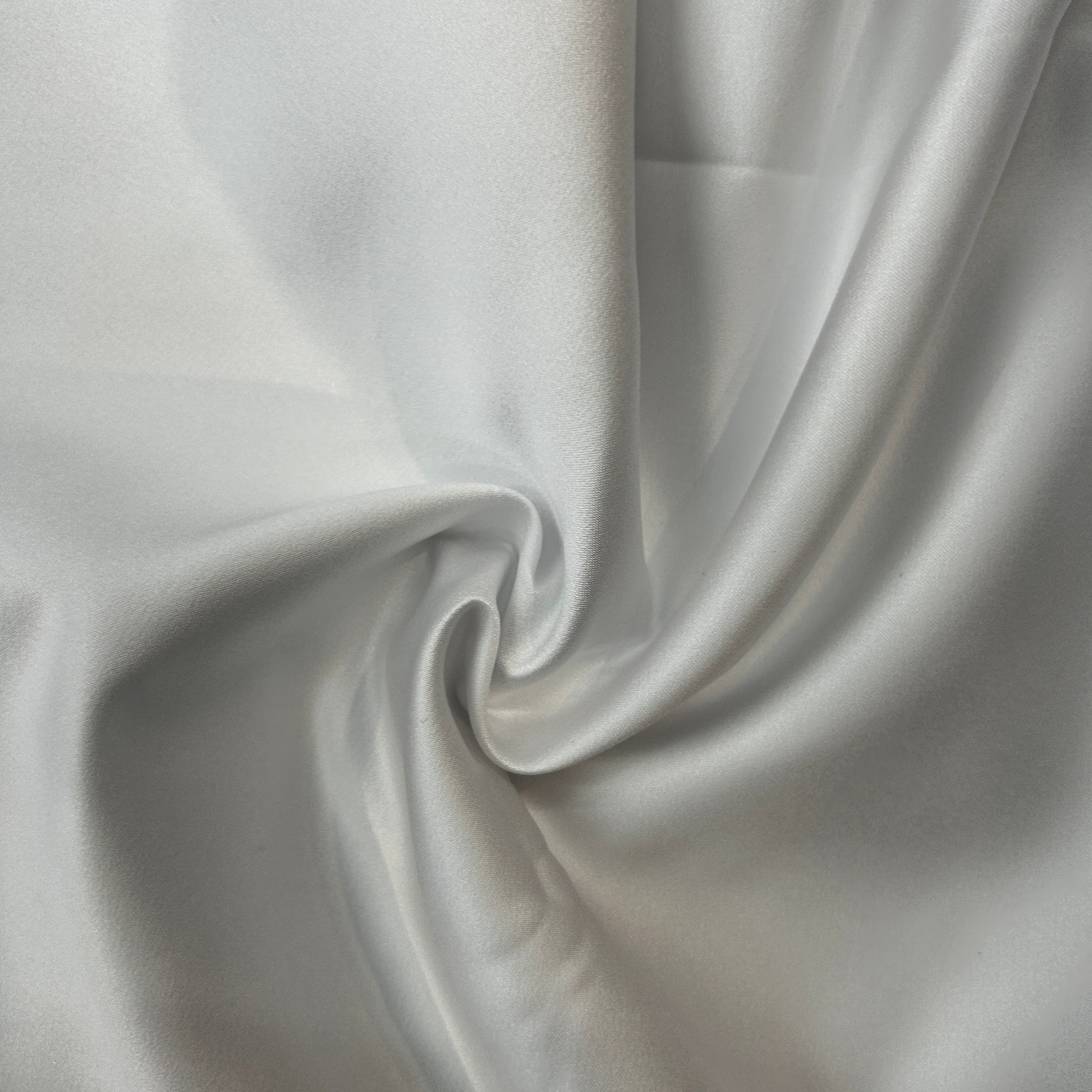 Close-up of gray fabric with folds